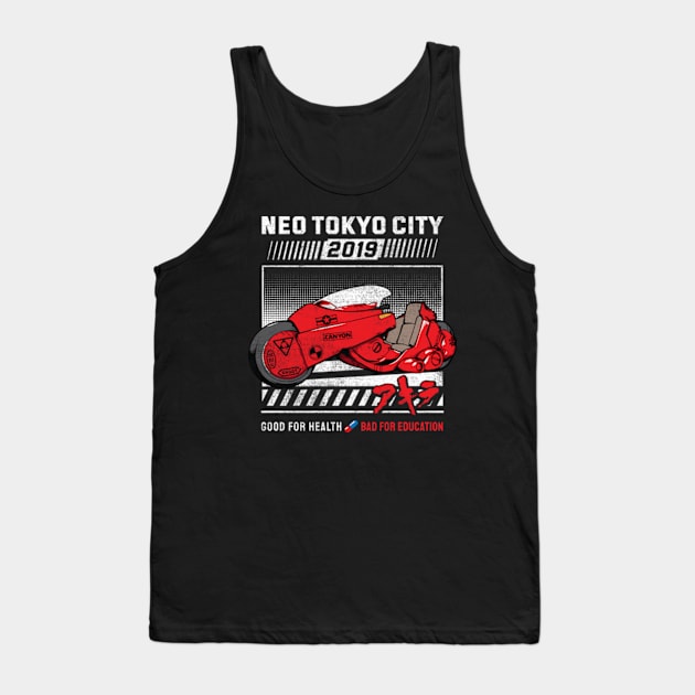 Neo Tokyo Kaneda Bike The Capsules Biker Gang Tank Top by VerydudeShirt